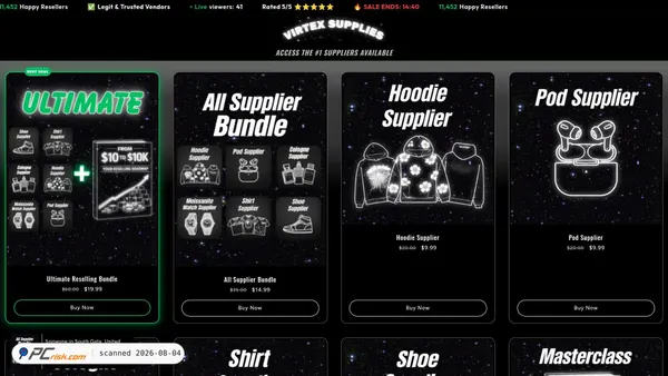 virtexsupply.com screenshot