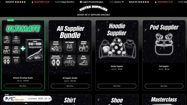 virtexsupply.com screenshot