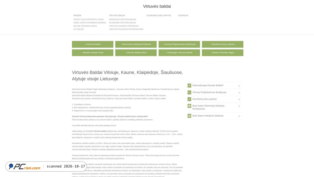 Screenshot of virtuvesbaldai69.lt