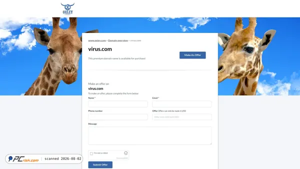 virus.com screenshot