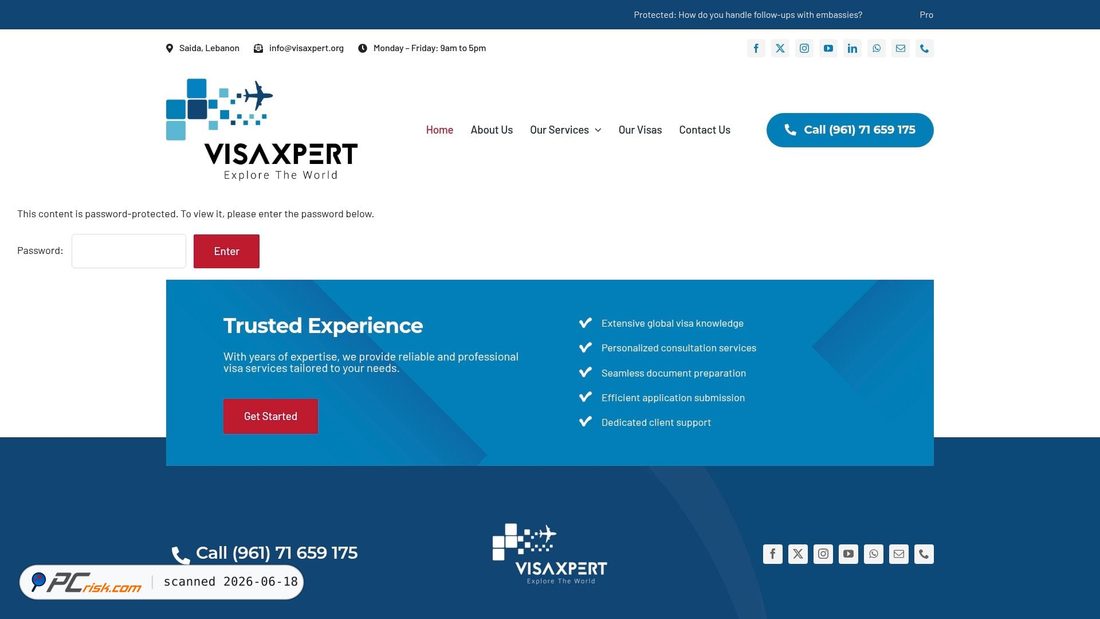 Screenshot of visaxpert.org
