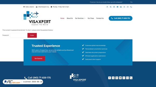 visaxpert.org screenshot