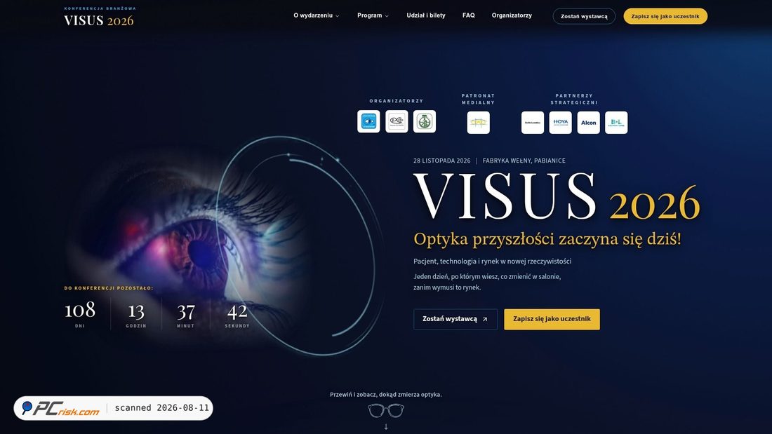 Screenshot van visus2026.pl