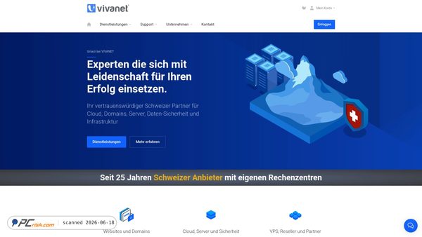 vivanet.ch screenshot