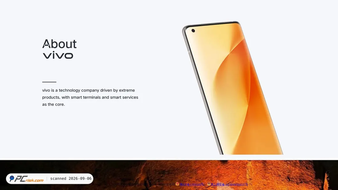 Screenshot von vivoglobal.com