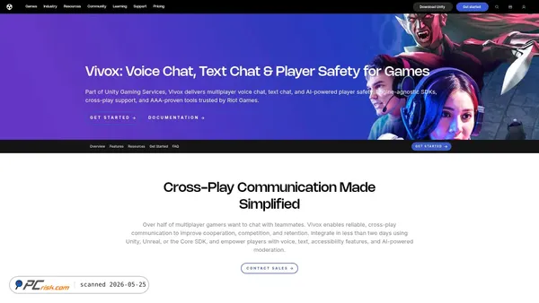 vivox.com screenshot