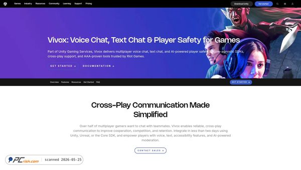 vivox.com screenshot