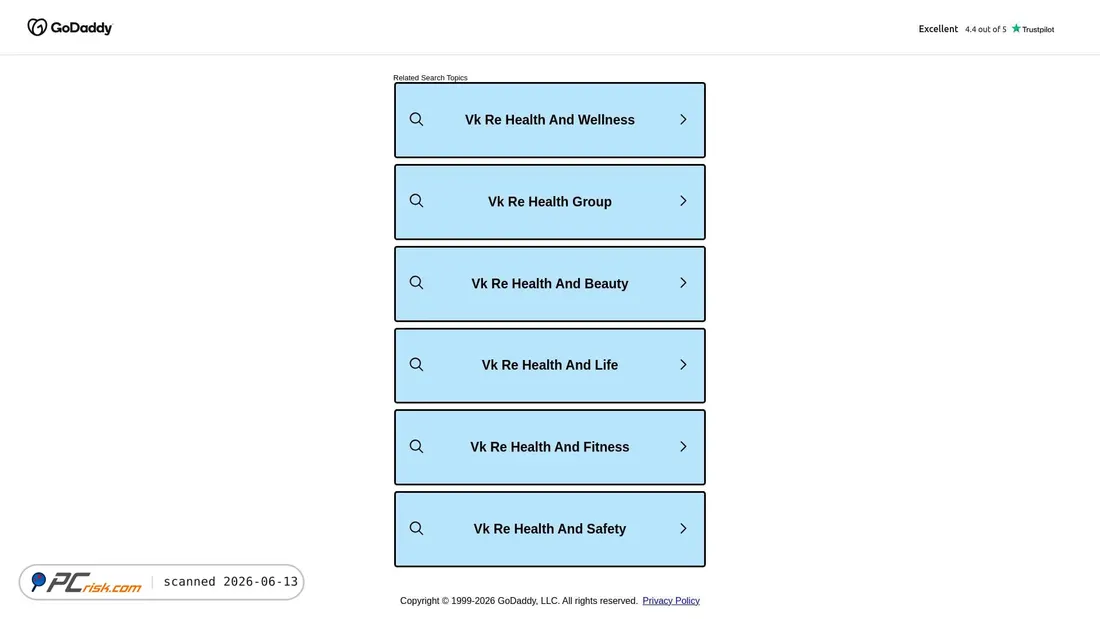 Screenshot of vkrehealth.in