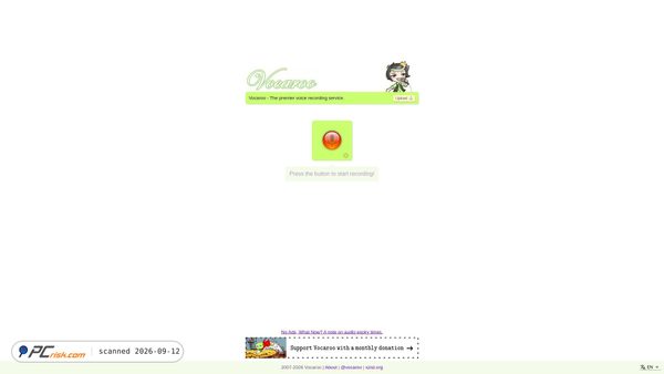 Screenshot di voca.ro