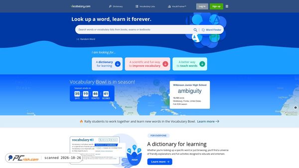 Captura de vocabulary.com