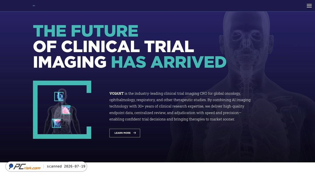 Screenshot of voiantclinical.com