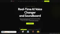 Captura de ecrã de voicechanger.live