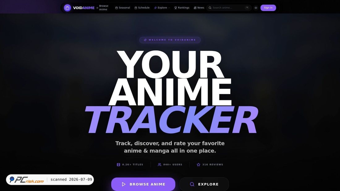 Screenshot of voidanime.online