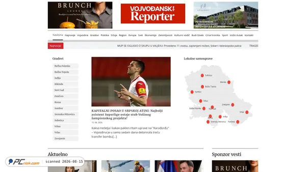 vojvodjanskireporter.rs screenshot