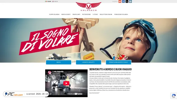 Screenshot di volandia.it