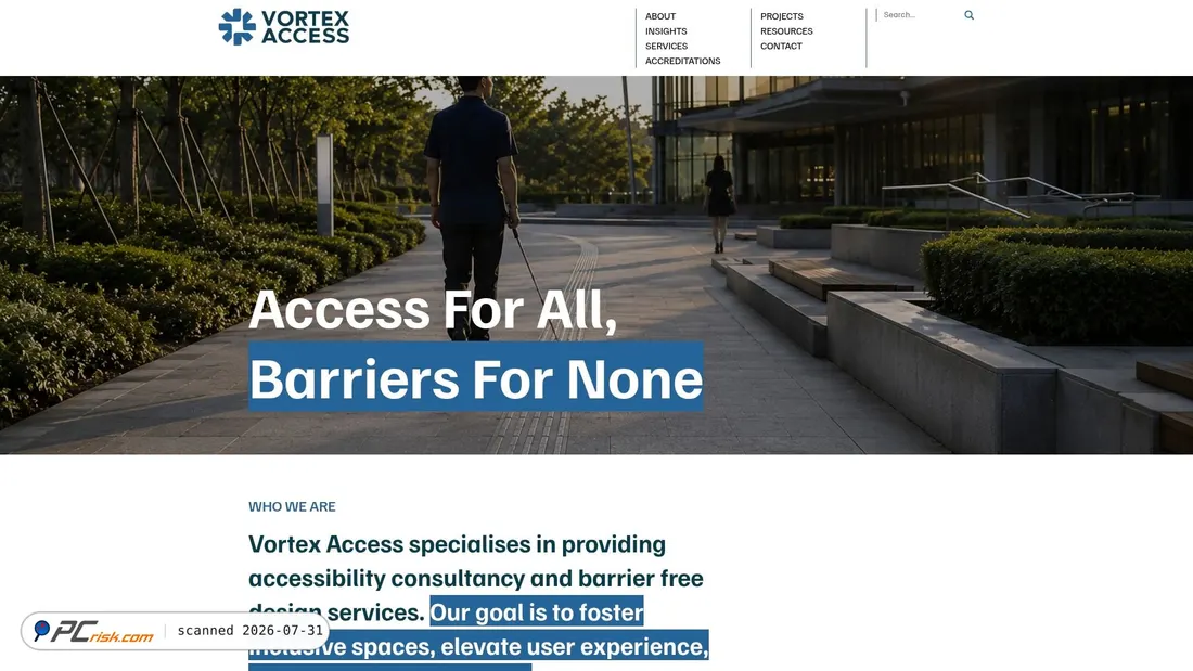 Screenshot of vortexaccess.com
