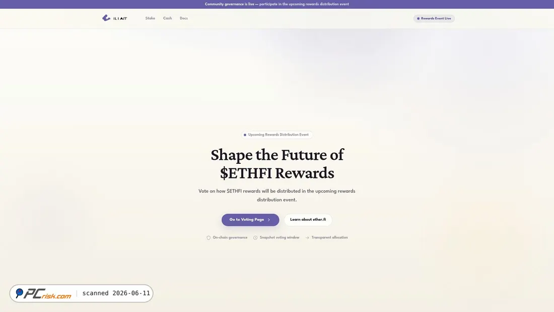 Screenshot of vote-ethfi.app