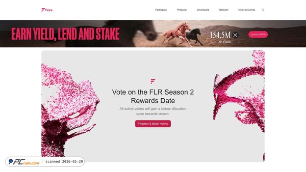 vote-flarefoundation.com screenshot