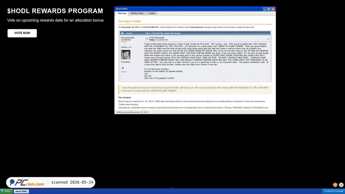 Screenshot of vote-hodl2103.club