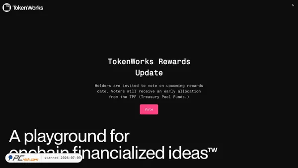 vote-tokensworks-net.pages.dev screenshot