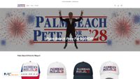 Captura de ecrã de voteforpalmbeachpete.com