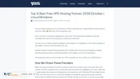 Captura de ecrã de vpsfreehosting.com