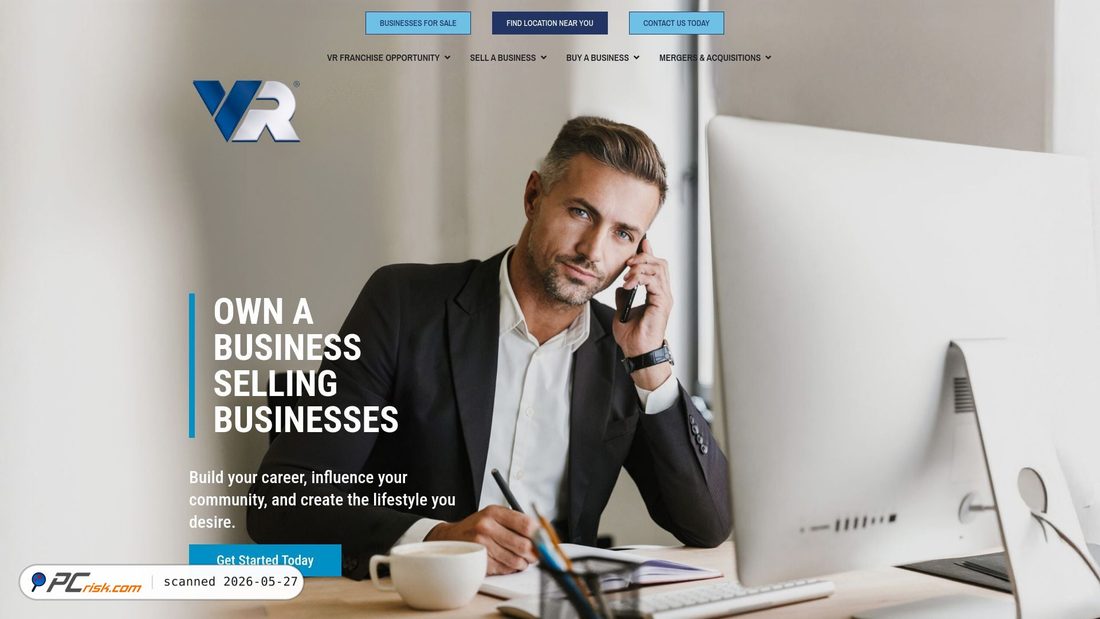 Screenshot of vrbusinessbrokers.com