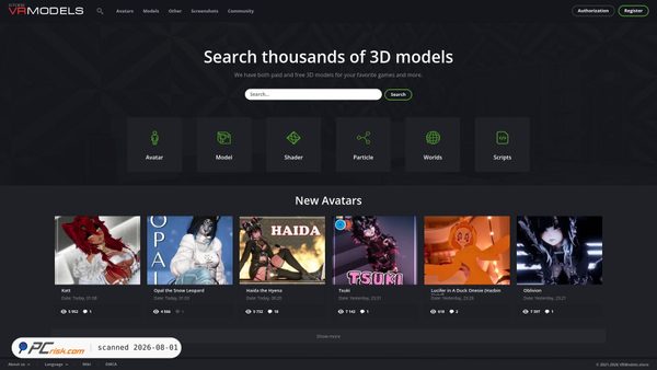 vrmodels.store screenshot
