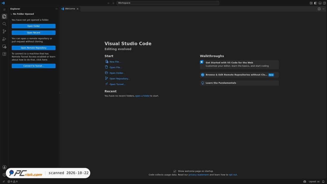 Captura de ecrã de vscode.dev