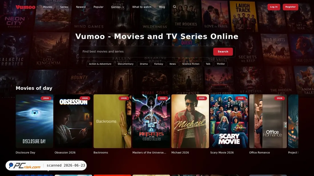 Screenshot of vumoo.org