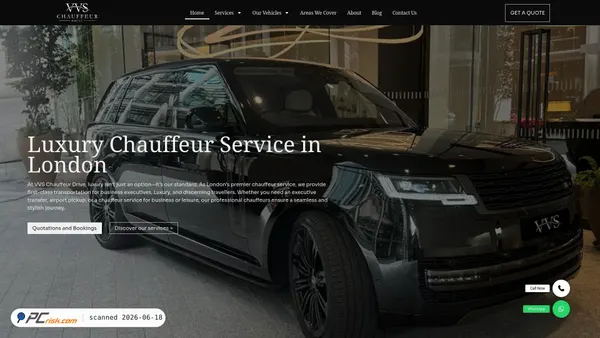 vvschauffeurdrive.co.uk screenshot