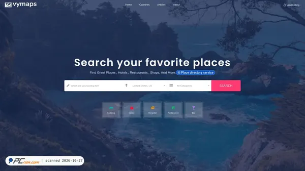 vymaps.com screenshot