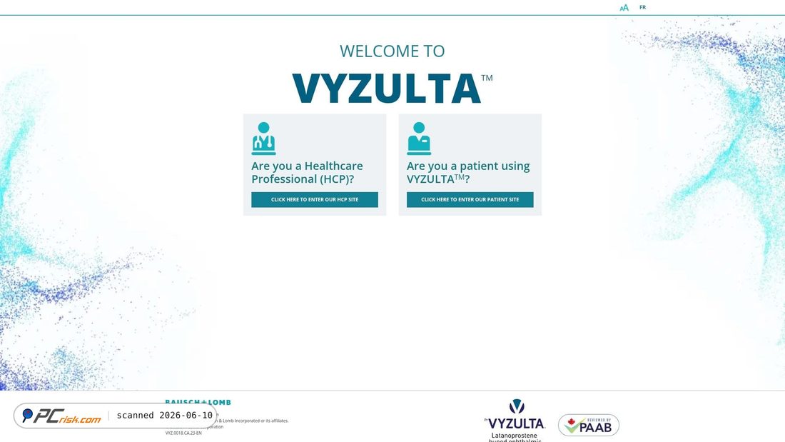 Screenshot of vyzulta.ca