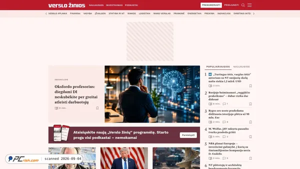 vz.lt Screenshot
