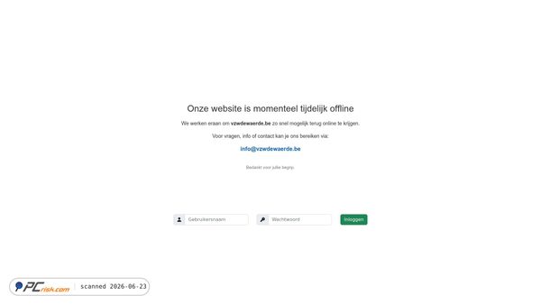 vzwdewaerde.be screenshot