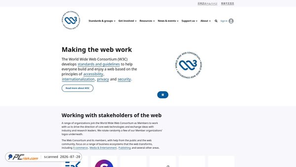 w3.org screenshot
