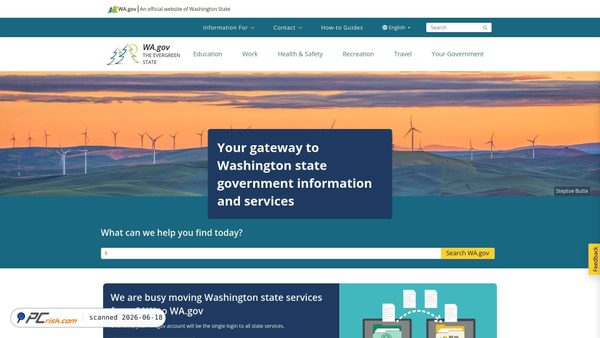 wa.gov screenshot