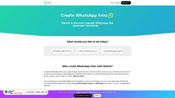 wa.link screenshot
