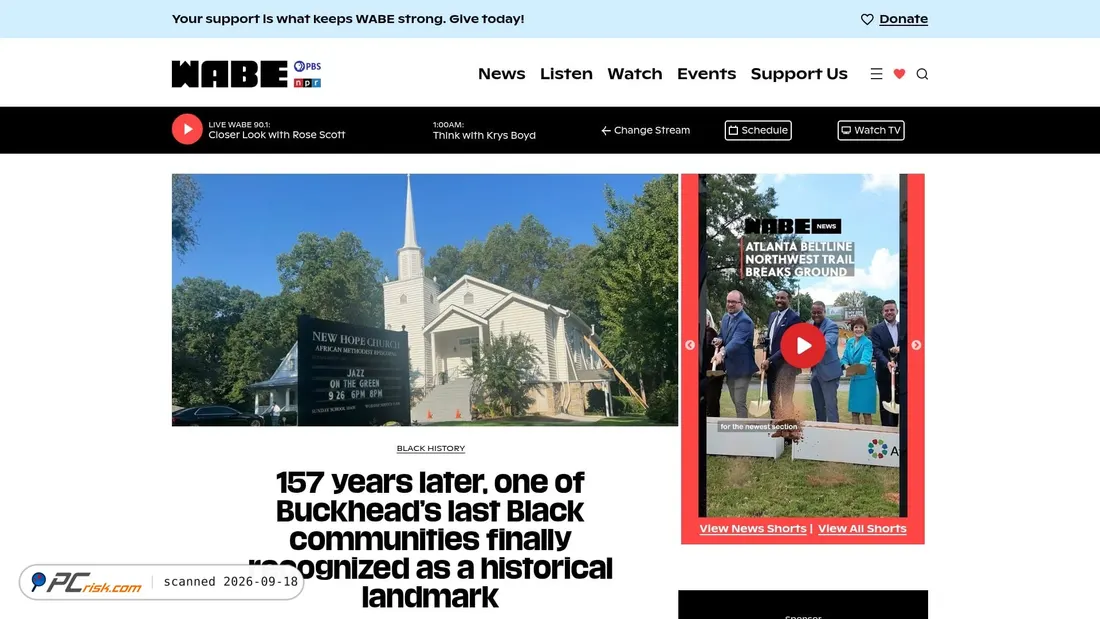 Captura de ecrã de wabe.org