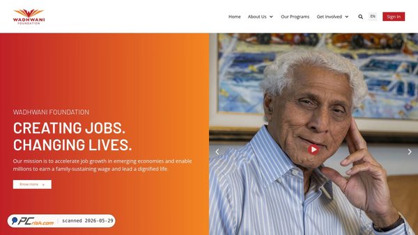 wadhwanifoundation.org screenshot