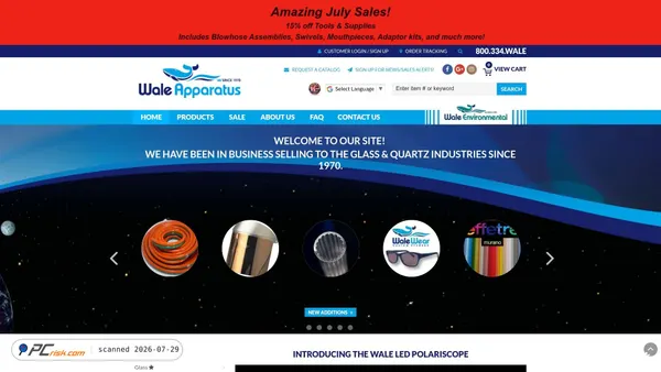 waleapparatus.com screenshot