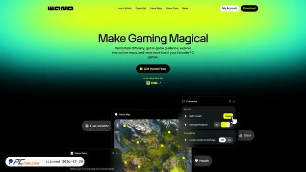 wand.com screenshot