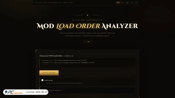 warhammer3-modstack-qte.netlify.app screenshot