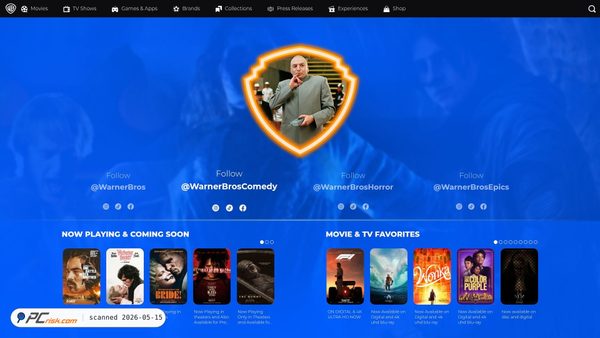 warnerbros.com screenshot