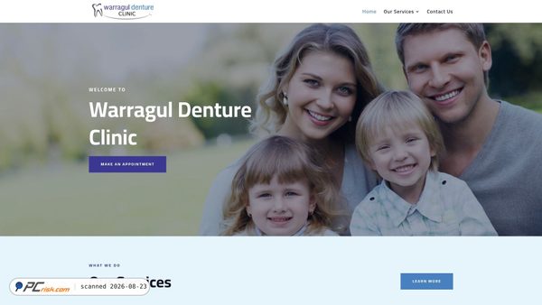 warraguldentureclinic.com.au screenshot