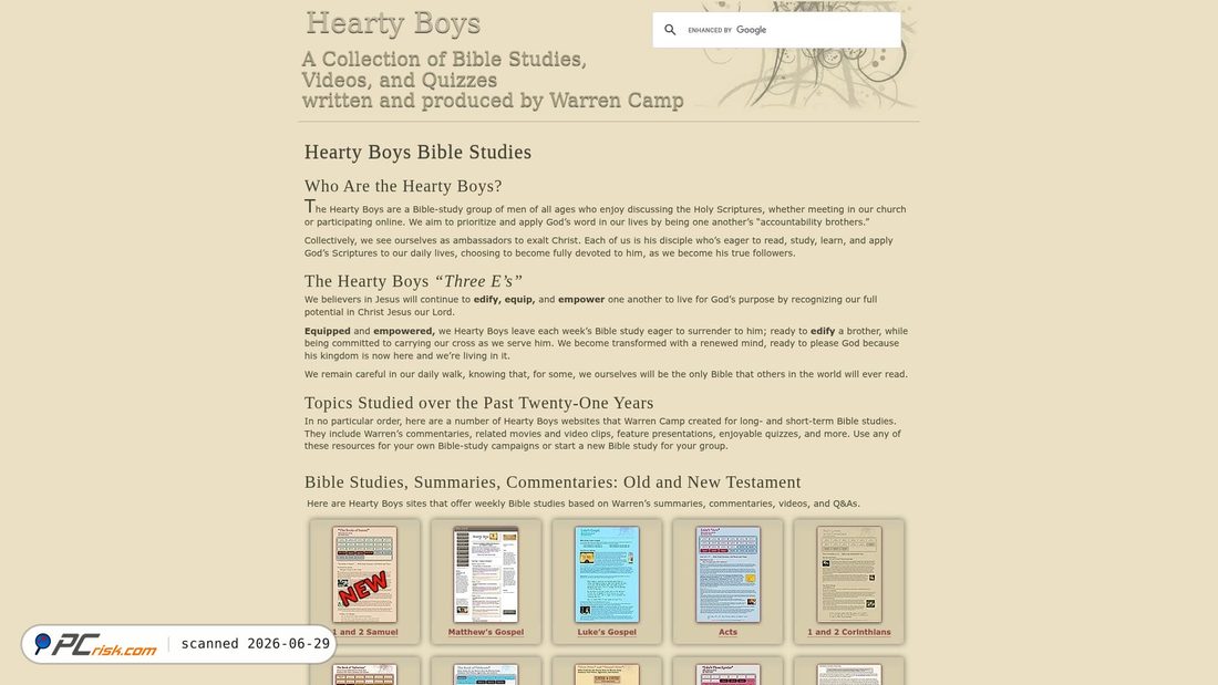 Screenshot of warrencampdesign.com