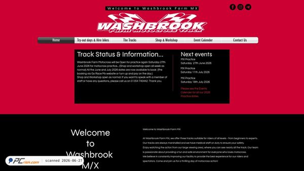 washbrookfarmmx.co.uk screenshot