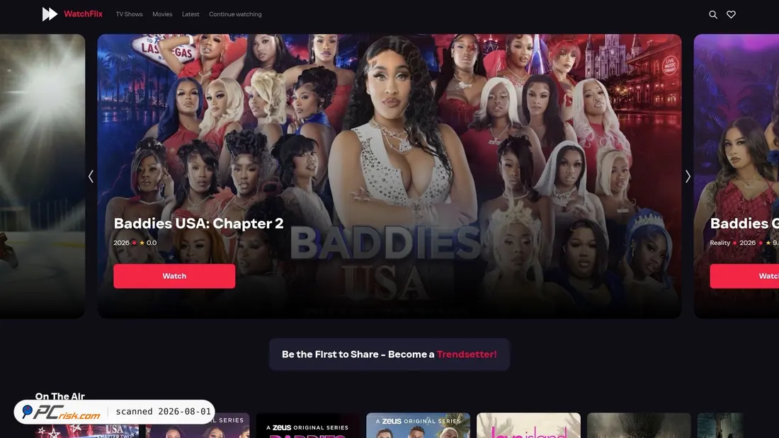 Screenshot of watchflix.st