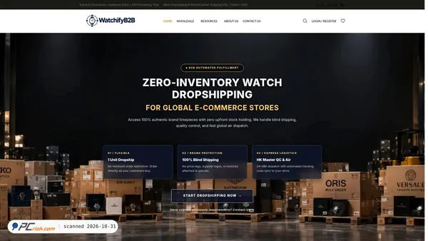 watchifyb2b.com Screenshot