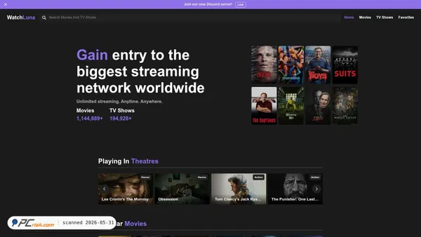 watchluna.com screenshot